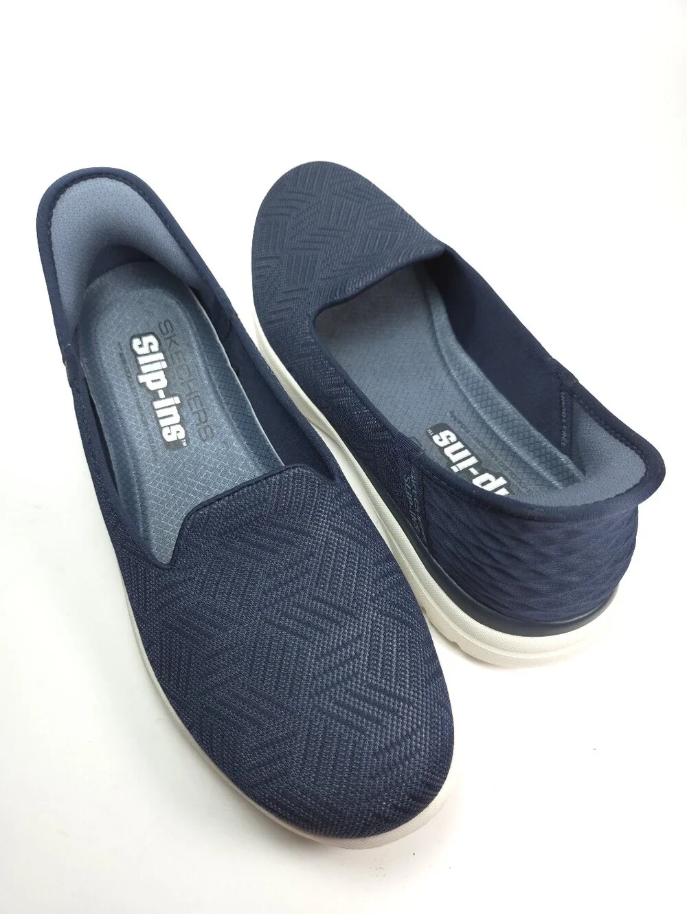 Skechers Slip‑ins On‑the‑GO Flex Astonish Navy Hands‑Free Walking Shoes Sz 8